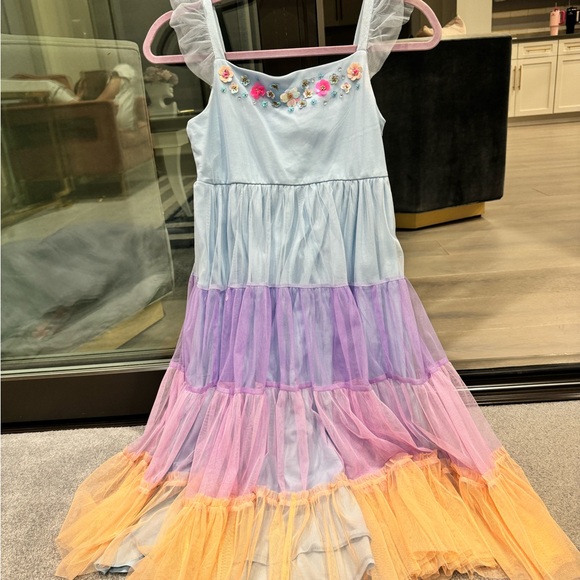 Monsoon Uk girls tulle formal  dress multicolor size 11 - Picture 5 of 5